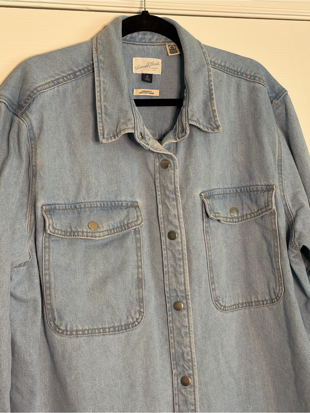 Universal Thread Fair Trade Denim Shacket - Picture 6 of 8